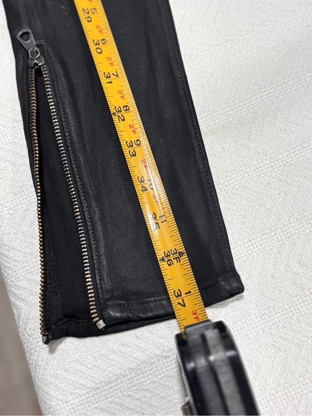 rag & bone Black Skinny Zip-Detail Pants - Picture 9 of 14